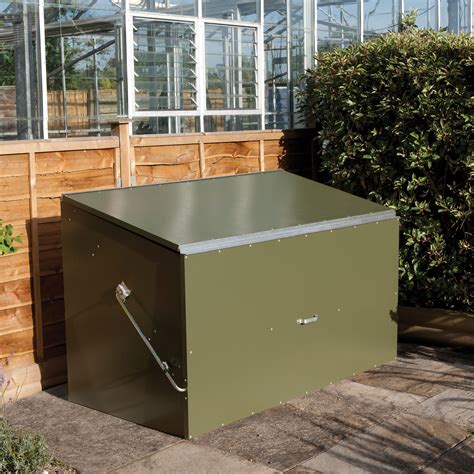 large steel boxes|small outdoor metal storage box.